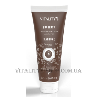 VITALITY'S Espresso Colouring Mask Marrone - Маска відновлююча з тонуючим ефектом 