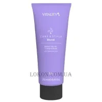 VITALITY'S Care & Style Biondi Velvet Conditioner - Кондиціонер для нейтралізації жовтизни блонду